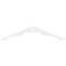 Ekena Millwork Pitch Heath Architectural Grade PVC Gable Pediment, 48"W x 10"H x 1"P (5/12) GPP048X010X100HEA - alternate 3